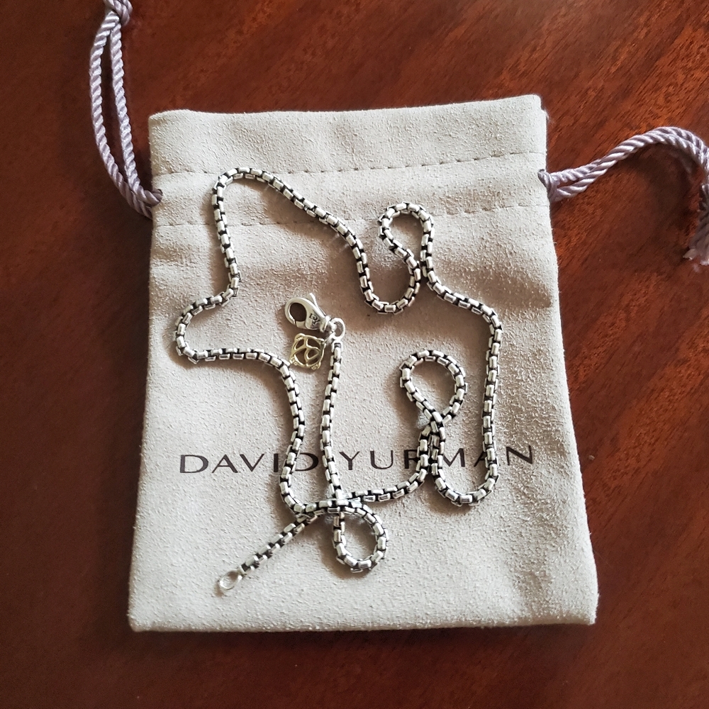 David Yurman 18" 2.7 mm box chain necklace